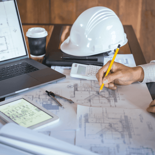 Exit 120 team consulting on a new housing development project